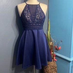 NWT Francescas’s Celebrate Navy dress size M